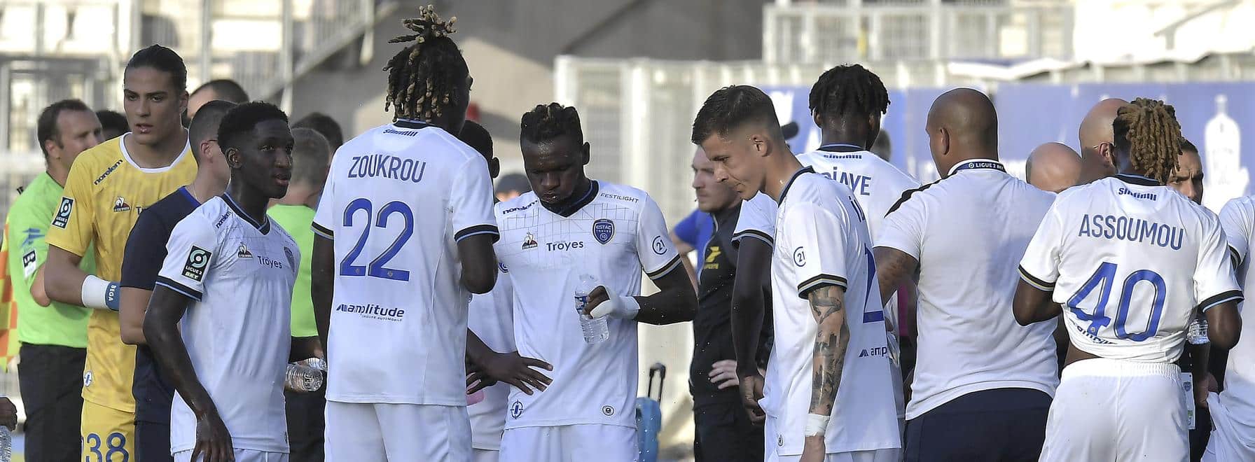 Le groupe troyen contre Bastia